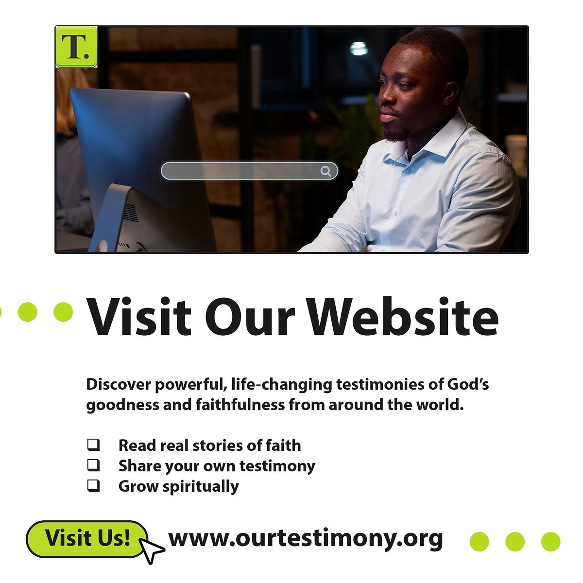 Your testimony is not just a story, it’s proof that God still moves. 🙏🔥

What He did for you, He can do for someone else.
Be inspired. Be strengthened. Share your story.

👉 ourtestimony.org

#OurTestimony #ShareYourStory #GodIsFaithful #FaithInAction #ChristianComm