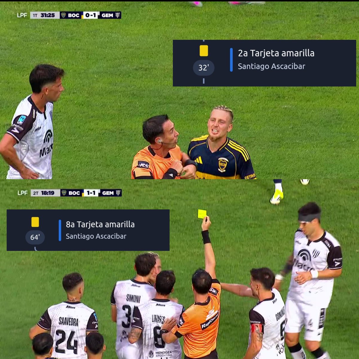 frabigol's tweet photo. Minuto 32: 1er amarilla a Ascacibar
Minuto 64: 2da amarilla a Ascacibar

LO AMONESTARON DOS VECES Y NO LO ECHARON, ES UNA VERGÜENZA ESTO. https://t.co/7rEEQirp4x