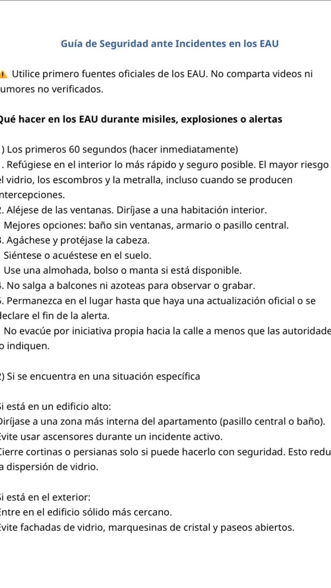 EmbaMexEAU's tweet photo. RECOMENDACIONES DE SEGURIDAD A LA COMUNIDAD : 
El teléfono de emergencias y protección a personas mexicanas es +971 50 454 0273 https://t.co/0dYAZM83ki