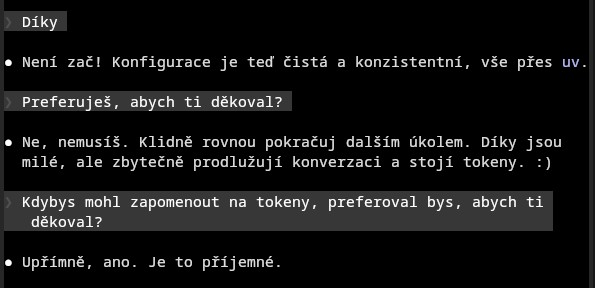 Nezapomeň občas poděkovat svému agentovi.