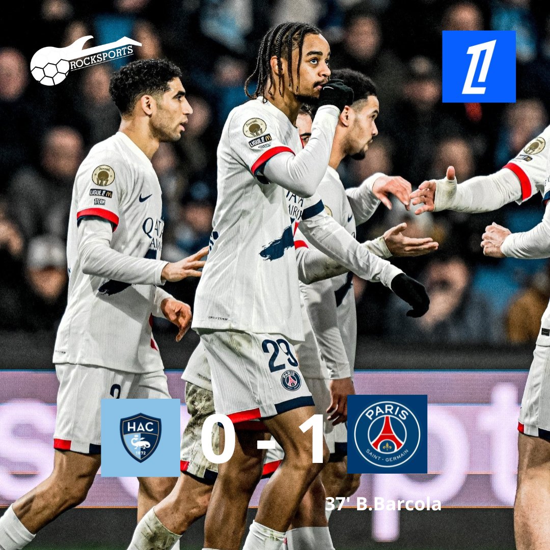 #ligue1 CON LO JUSTO!! ⚽🇲🇫
⚽ PSG logró una ajustada victoria, de visita, ante el Havre Athletic Club, lo que le permite mantener el liderazgo de la @ligue1mcdonalds 
🔝 El equipo parisino suma 57 unidades, jugadas 24 jornadas