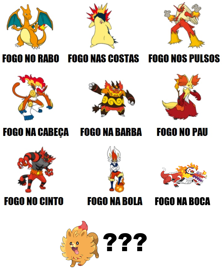 Pra onde será que vai o fogo na evolução do Pombon?