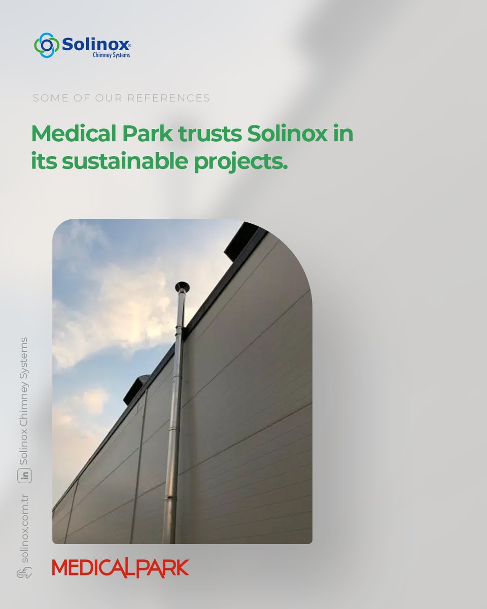 solinoxchimney's tweet image. 🇬🇧 Medical Park trusts Solinox in its sustainable projects.
#ChimneySystems #CorporateSolution #ReliableChoice
—
🇹🇷Medical Park, sürdürülebilir projelerinde Solinox’a güveniyor.
#BacaSistemleri #KurumsalÇözüm #GüvenilirTercih