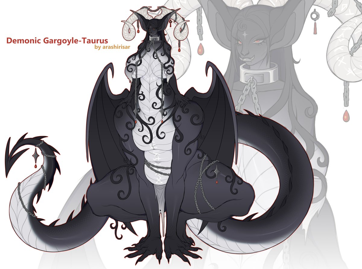 Demonic gargoyle-Taurus adopt, auction bel0w! I'll be very glad for the all reposts, cuz my non-Pokemon adopts very rarely appear in the recs 😿
#Adopt