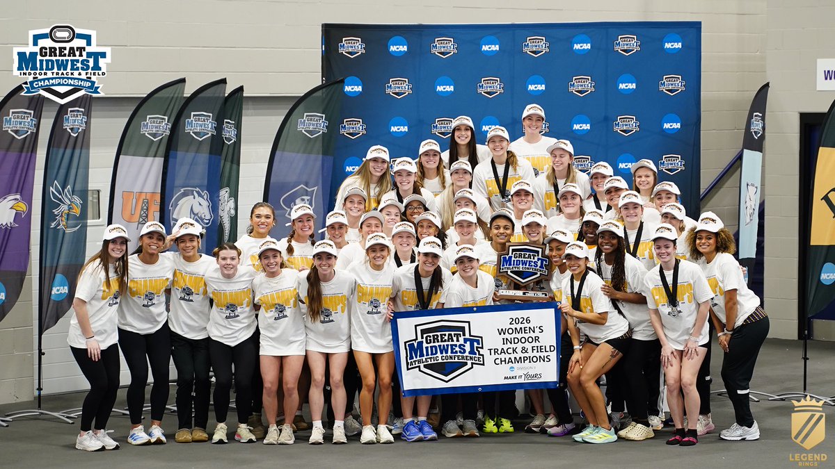 GreatMidwestAC's tweet photo. 𝓣𝓗𝓡𝓔𝓔 𝓘𝓝 𝓐 𝓡𝓞𝓦. Eagles secure their THIRD consecutive indoor track &amp; field title! 

#BeGreat | #MakeItYours https://t.co/DU8hkrtF00