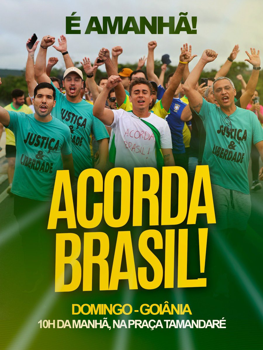 GayerGus's tweet photo. Tá chegando a hora!!! 

📍Amanhã, às 10h da manhã, na Praça Tamandaré.

ACORDA, BRASIL! 🇧🇷 https://t.co/rSmVpPhAs4