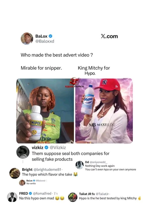 Omo even poison nah fake these days 😃