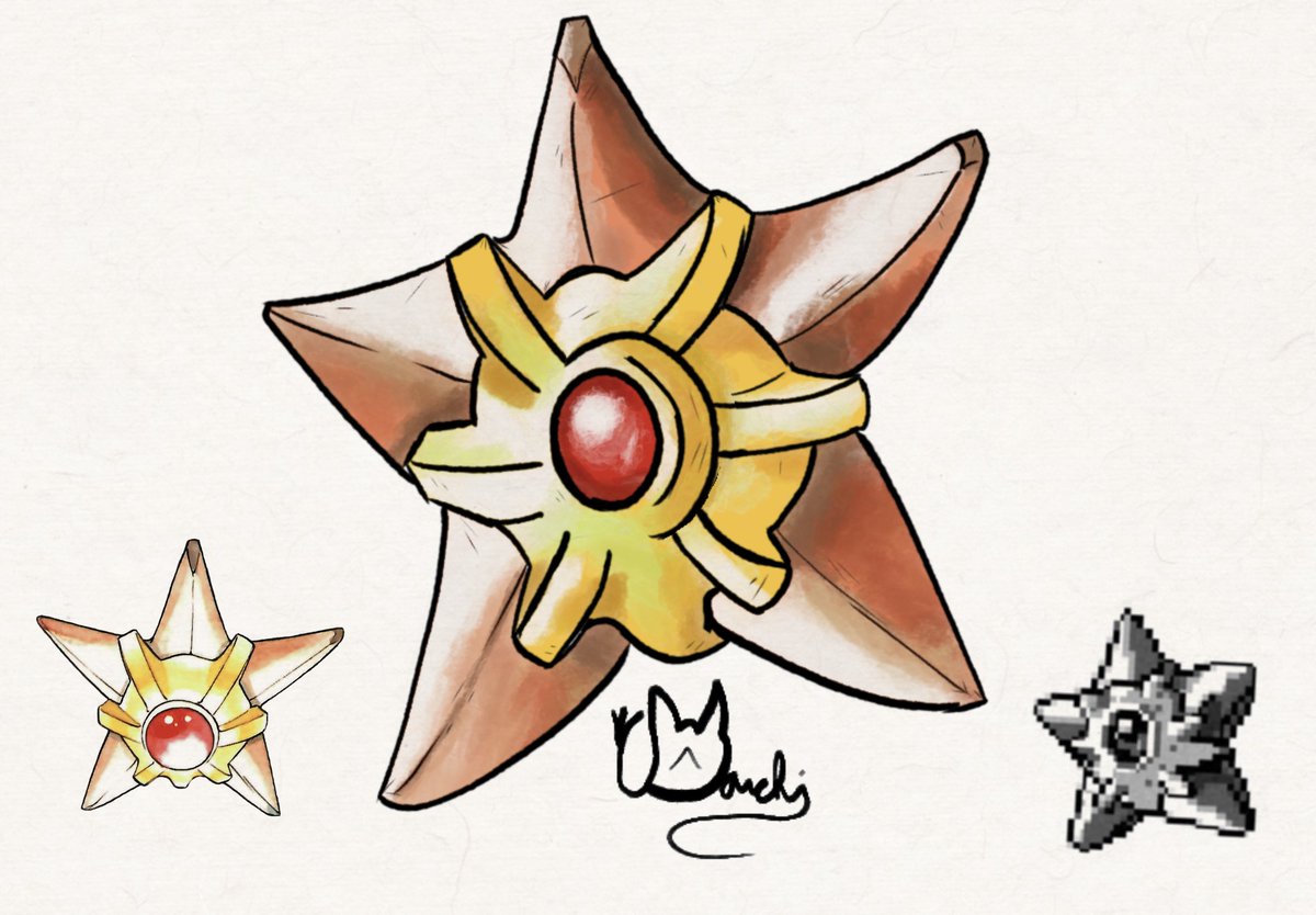 daichi15art's tweet photo. Happy 30th Pokemon anniversary! Here is a gen 1 Staryu recreated with Ken Sugimori style

#pokemon #Pokemon30thAnniversary https://t.co/wuF0xP7laG