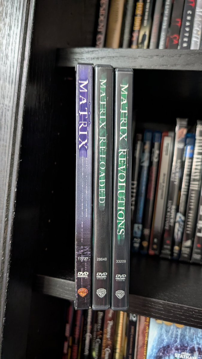 ShadowW3lch's tweet image. Hey @Jessisamessnsht, Looks like I am watching Matrix with my lunch. Yeah, I have the trilogy, and NOT the new one. 😂🤣😅#MovieCollection