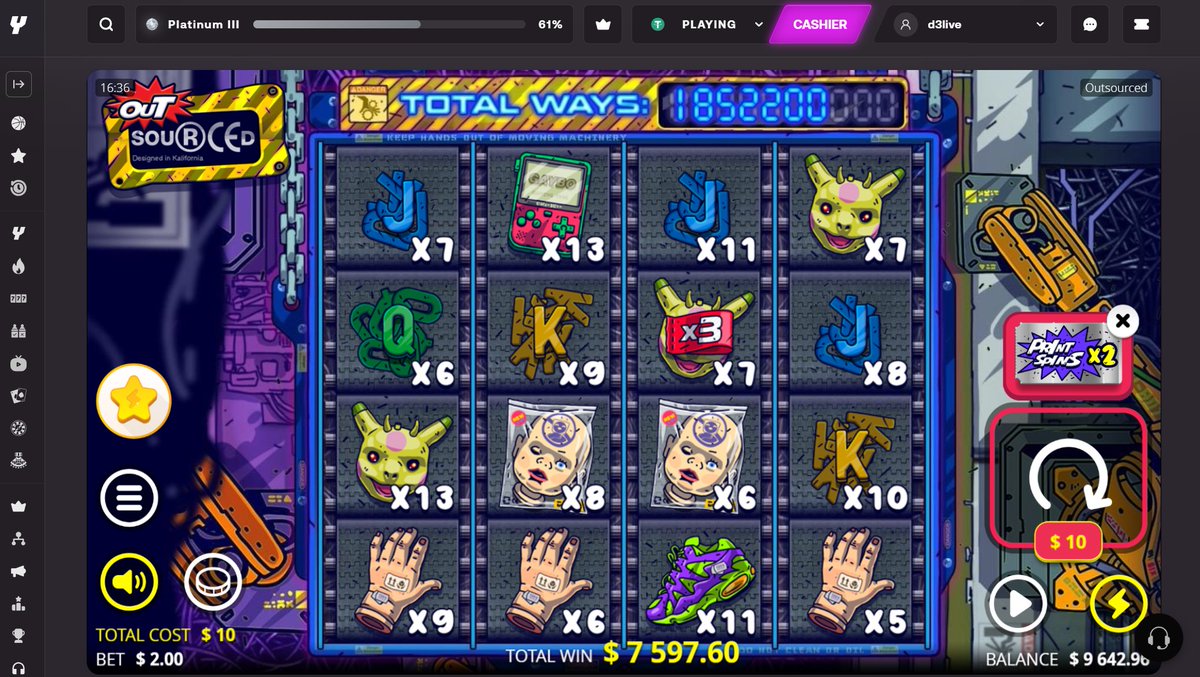 OUTSOURCED IS THE BEST SLOT EVER TY <a href="/yeet/">YEET</a> 

$10 ➡️$7,597.60 !!