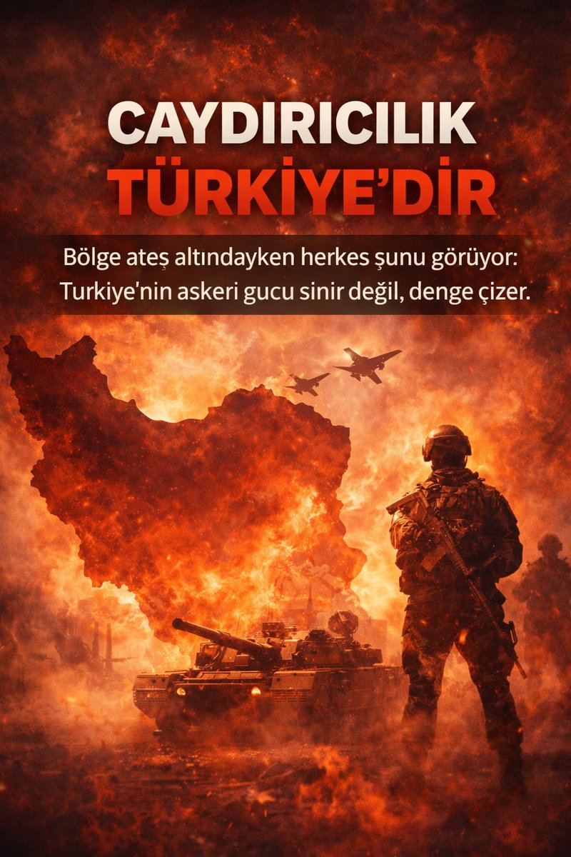 KontakAdami's tweet photo. Bölge ateş altındayken herkes şunu görüyor:
Caydırıcılığı olmayan devletin sınırı tartışılır.
Türkiye’nin askeri gücü sınır değil, denge çizer.
Bu coğrafyada Türkiye hesaba katılır. https://t.co/Ietj2k2mEt