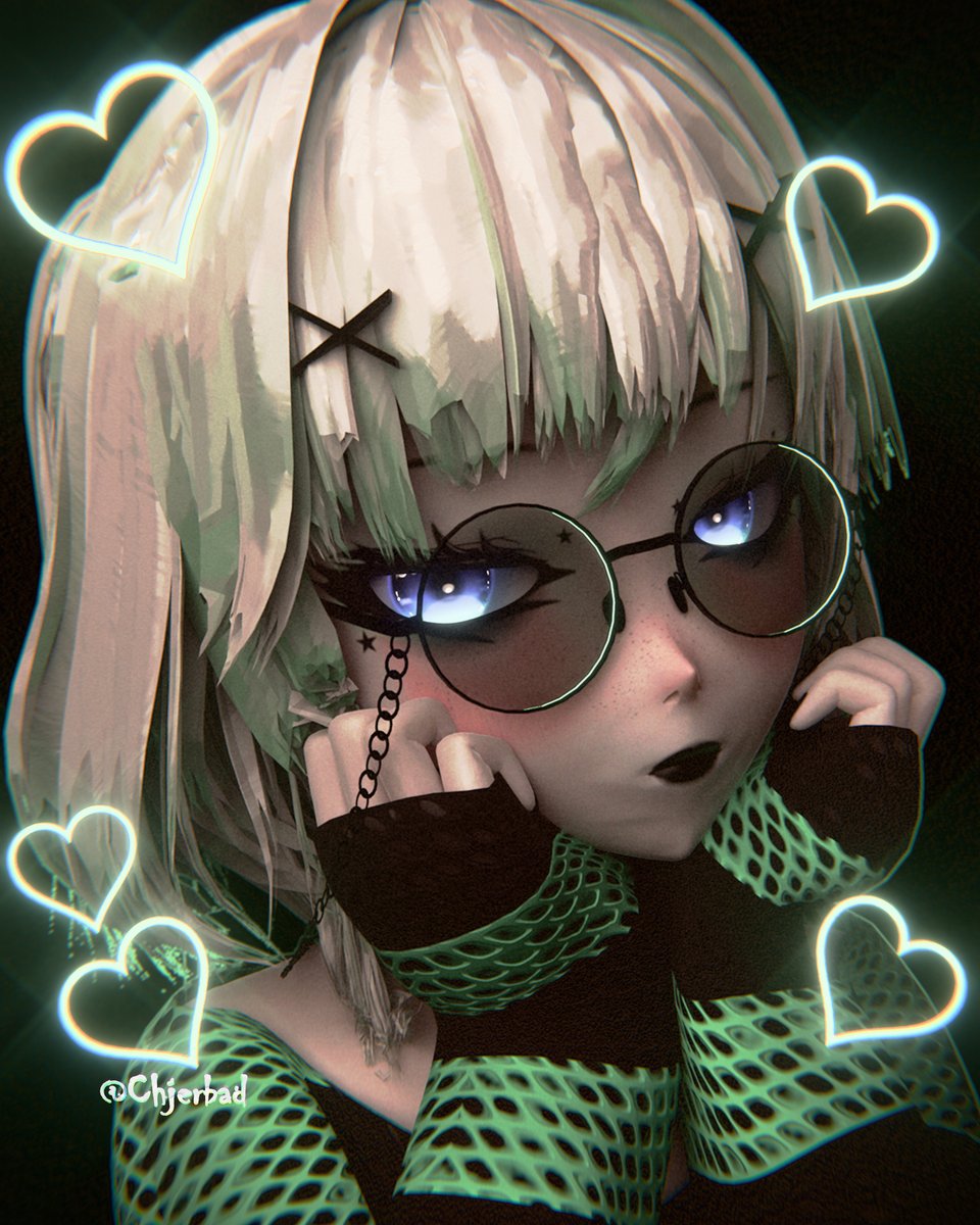 Mint, but (kind of) Goth? idk 💚🖤
#Fantography