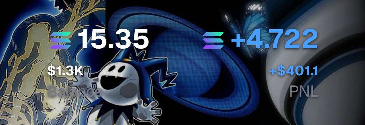 +4.7 sol 💸 (400$) 

Solid today aswell, Just hitting these small plays that add up in the end. Almost back at my ath port again so feels nice to get back to it.

See ya'll tomorrow again!