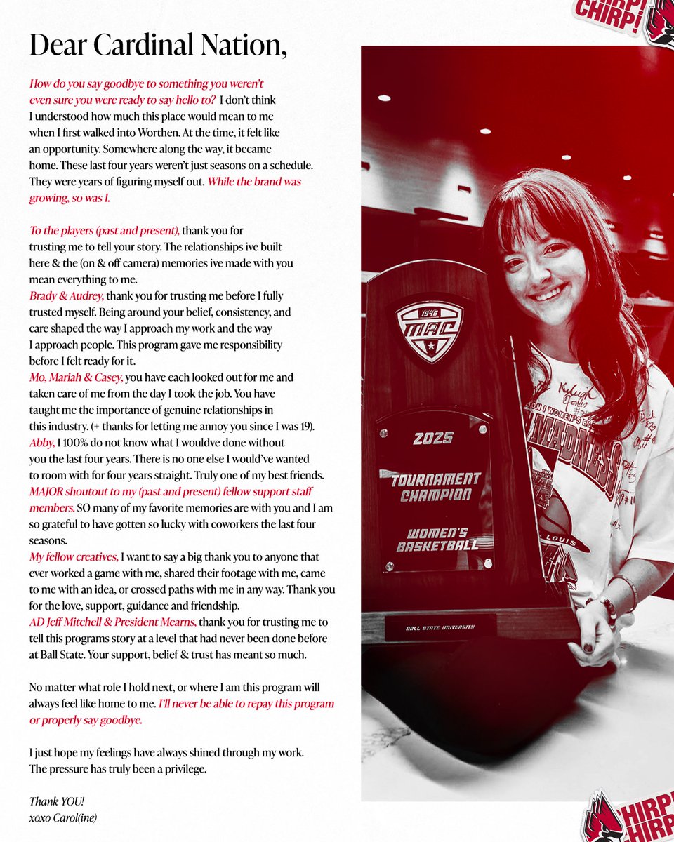 Ball State Women's Basketball tweet media