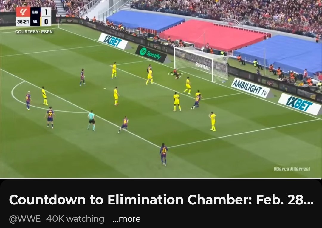 WWE is showing Lamine Yamal's hat trick from today's game 💀