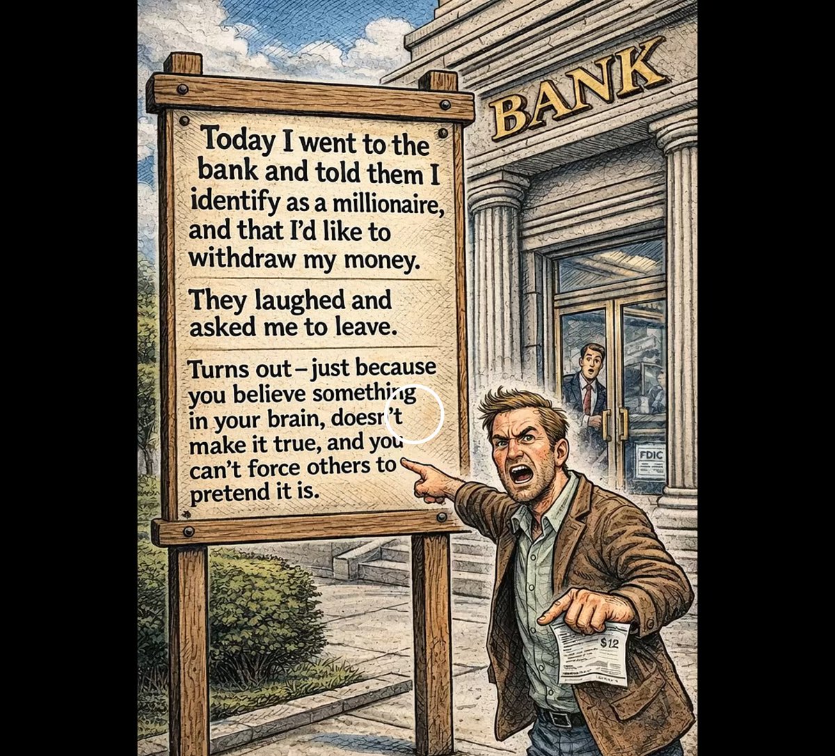 See how that works?
Nobody has to accept what you pretend to be.