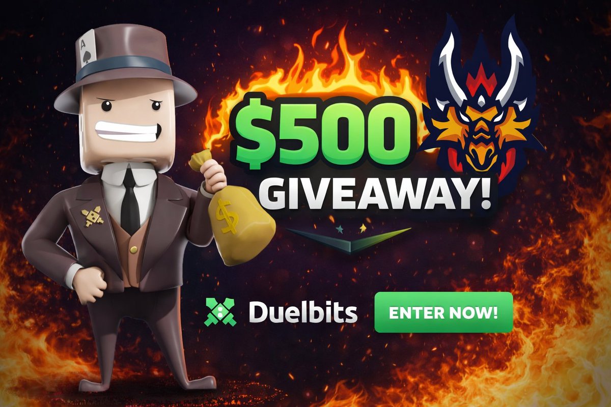 $500 Giveaway - Duelbits x Kuang

RULES:
✅Follow Me + <a href="/Duelbits/">Duelbits</a> 
✅Retweet + Like
✅Tag a friend

Check out the $10,000 Duelbits Leaderboard - rollward.com/leaderboard (Top 3 guaranteed prizes &amp; $2,000 split between 10 people)

🔔RAW BALANCE SLOT STREAMS: kick.com/kuang