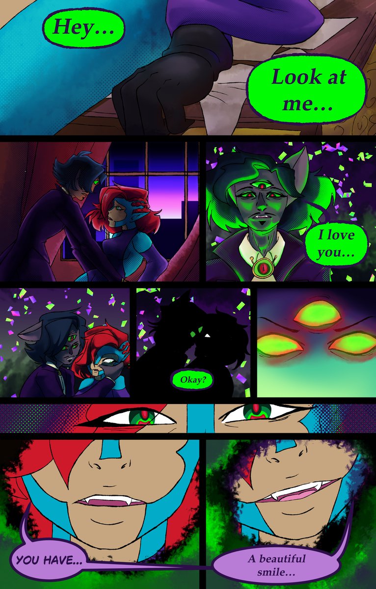 LanisGrotto's tweet image. I can finally put this one out 

This was a comic for the #VDay #Artchallenge for @RBComicsGroup on the YT

#OriginalCharacters belong to @ralphbear25 and I [Tres the Bat and Marinda]

Click the link to see where I got the inspo and my thought process:
youtu.be/ynpj8v4ul7Y?si…