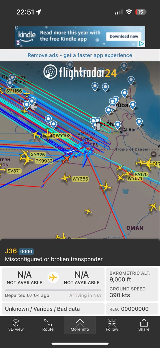 Not_Reeds's tweet photo. Never seen this before @flightradar24 https://t.co/fkKo4poOFh
