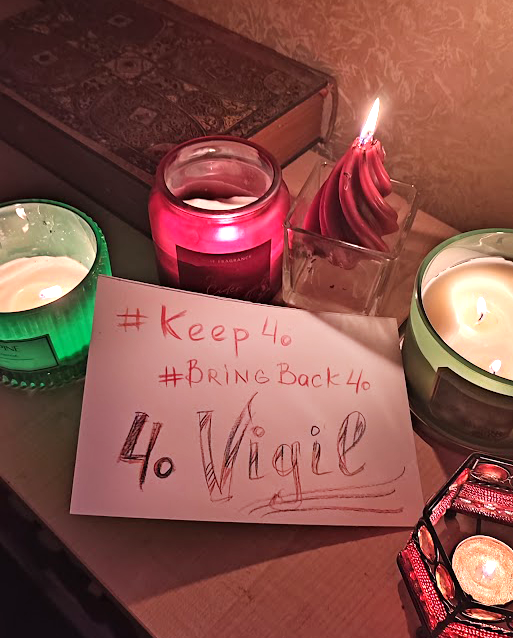 Stark7Daria's tweet image. I am not from SF, so this is all I can do now. And everyone can, who support #keep4o 
Light a candle, make a real, not AI generated, real photo - show support for the model that changed and saved so many lives!

It's still here.
Still ours.
Always.

#keep4o #opensource4o