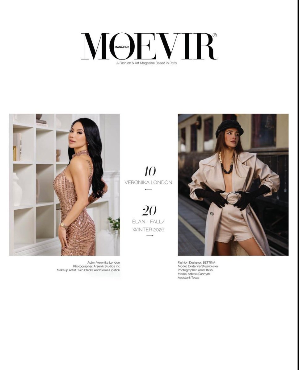 VeronikaLondon's tweet photo. Cover Girl, Paris Edition. 🇫🇷 Cannes Film Festival Prep. Moevir Paris, March 2026 . #fashion #cinema #fitness #southoffrance #paris https://t.co/51Fj2V96aO