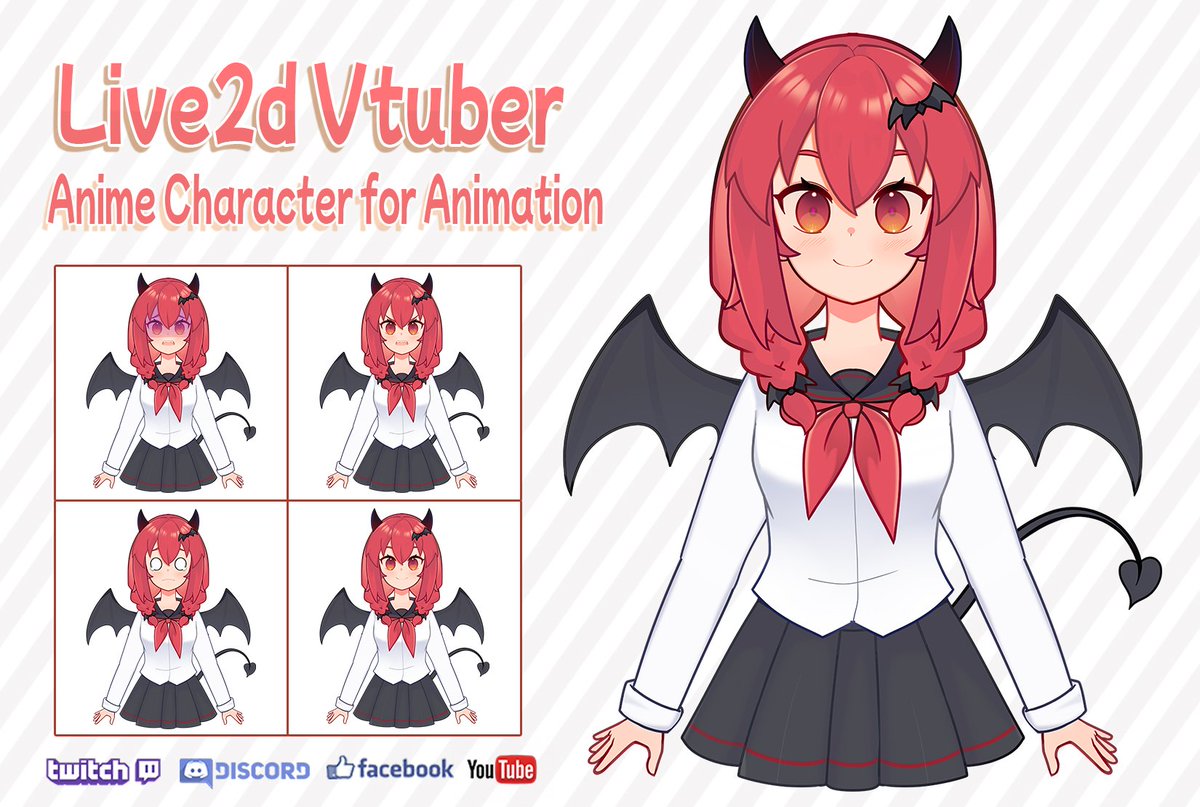 draftenginestd's tweet photo. ✅ Custom anime character design
✅ Live2D rigged model (half body)
✅ FREE 3 Emotes 🎁👑 Premium Package (Full Body Model)
✅ Custom anime character design – full body
✅ Live2D rigged model – full expressions &amp; movement
✅ FREE 6 Emotes 🎁⚡ Slots for 10client only https://t.co/12zc0JQZ3o