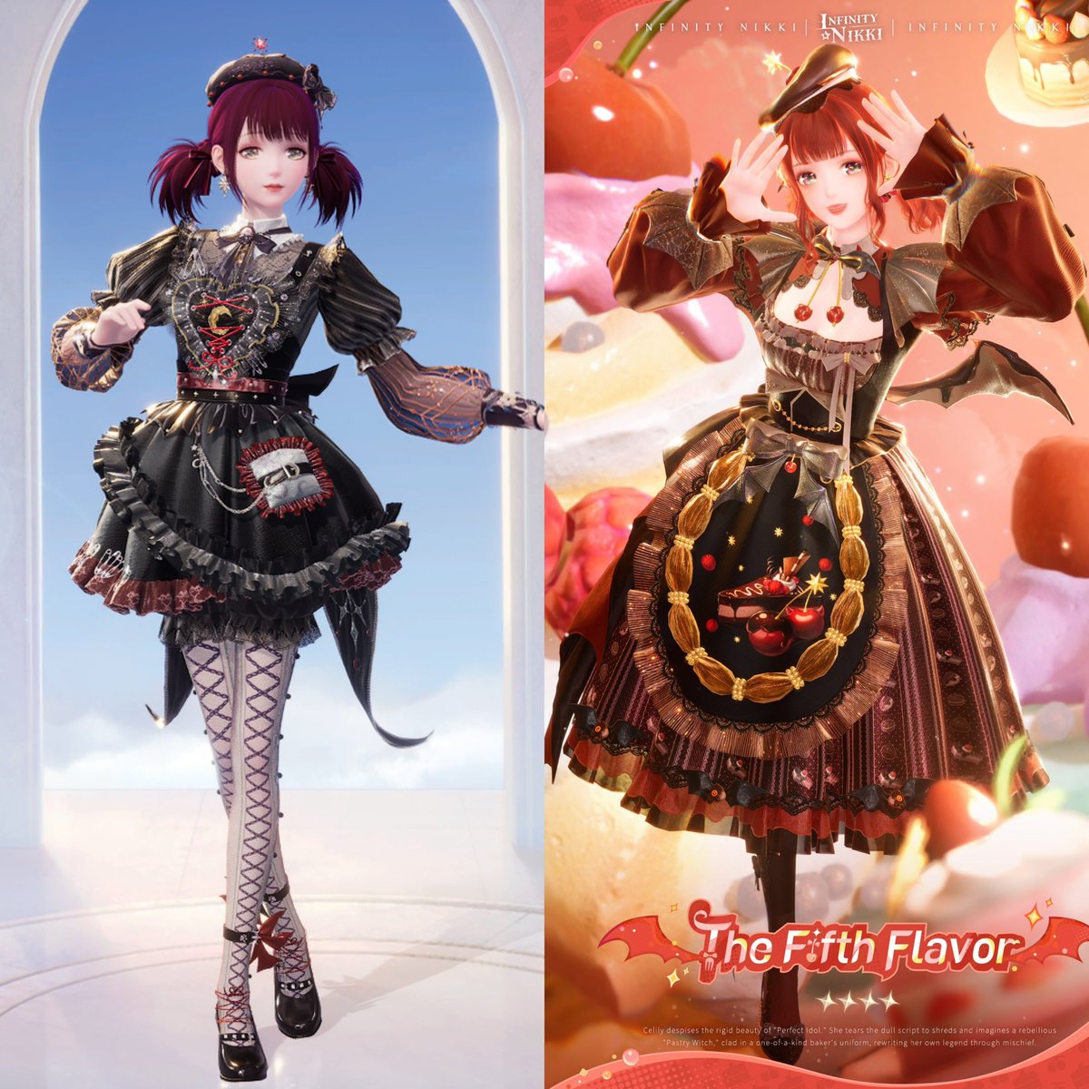 Alternative outfit options so you can save❤️

Starting with the new banner outfits:

5 ⭐️ Dreamtime Bestowed- Unicorn outfit 💜

Code: AzoBZGFh41c#

4 ⭐️ The Fifth Flavor- Bat outfit ❤️

Code: AzoBSlOuhP2#