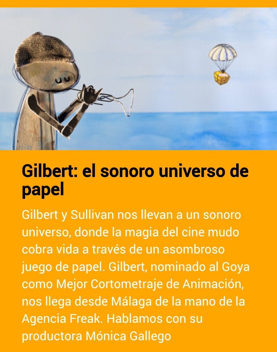 》Mejor cortometraje de Animación |
■ Gilbert
#Goya2026