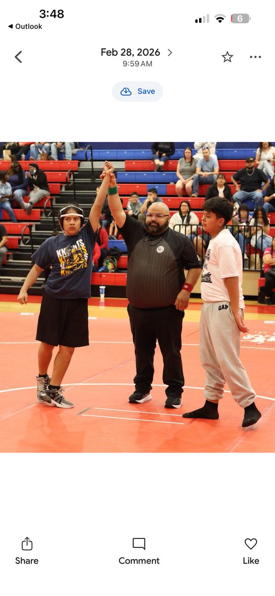 NuriRobles1's tweet photo. Wrestling had a great first meet. They wrestled with pure heart! #KnightNation #ItStartsWithUs https://t.co/GpmpYUAnM2