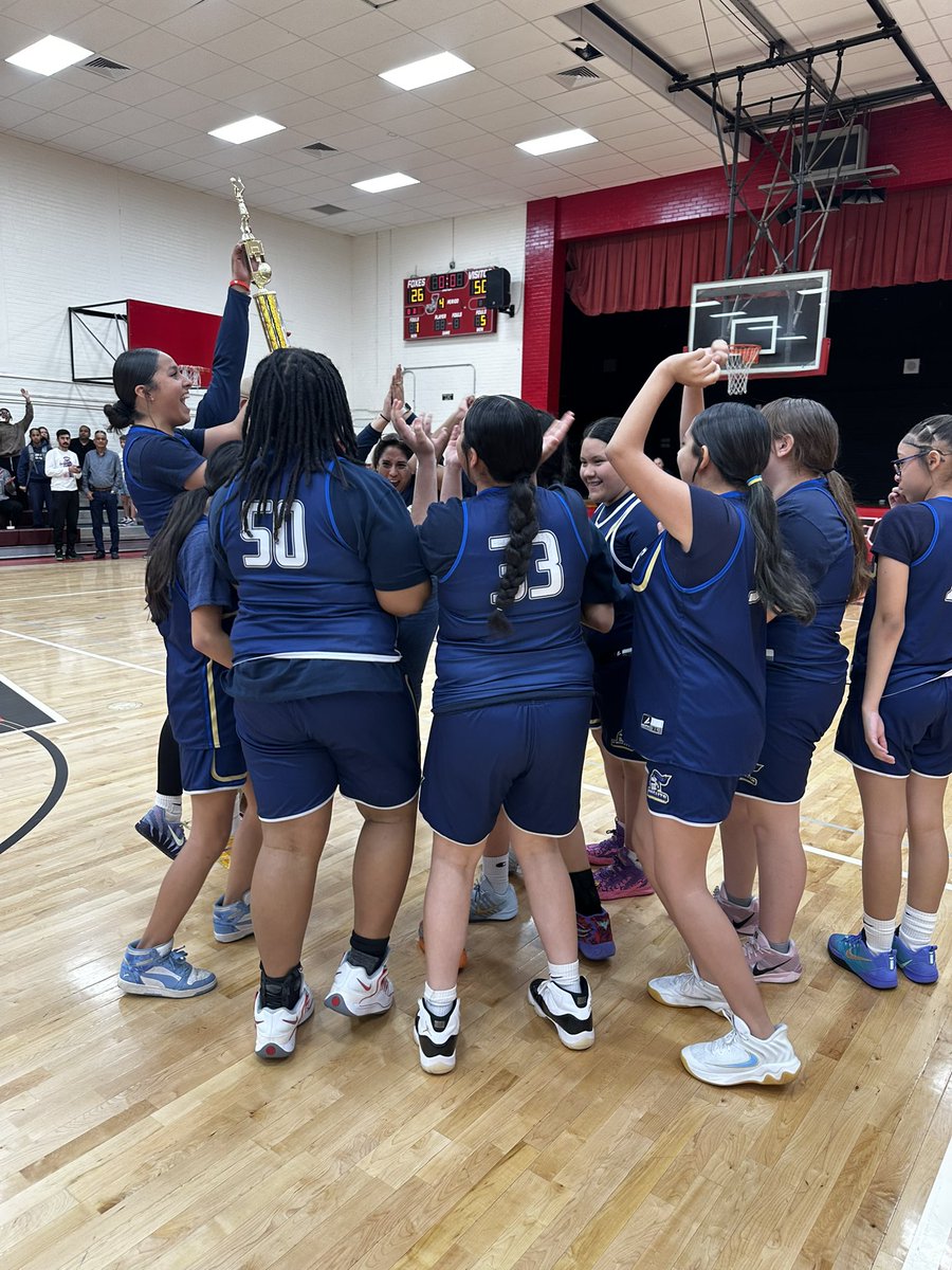 NuriRobles1's tweet photo. Today was a good day! Beyond proud of our Championship 7th Grade Lady Knights! #KnightNation #ItStartsWithUs https://t.co/2SltQdGhsQ