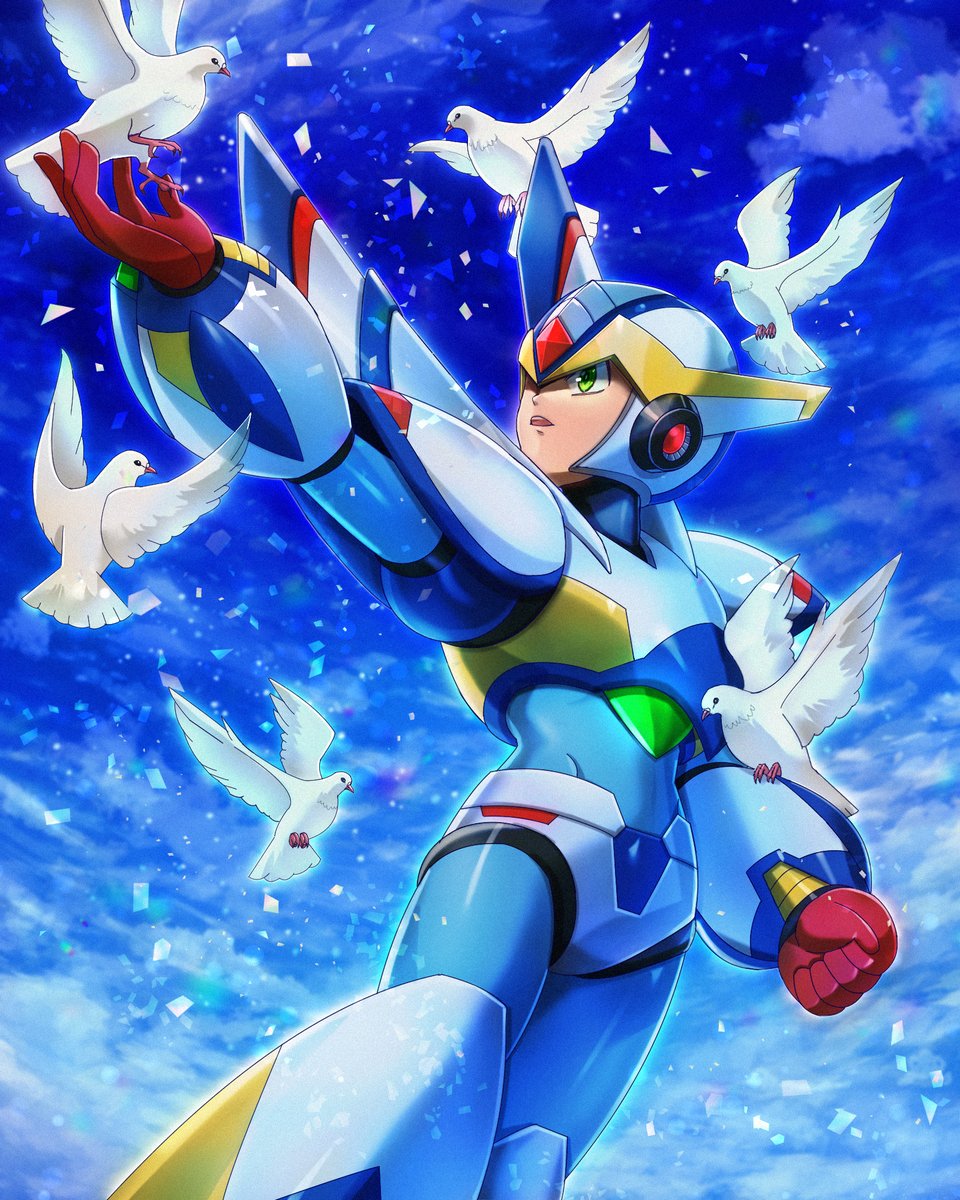 ファルコンアーマーのエックス。
pixiv.net/artworks/14176…