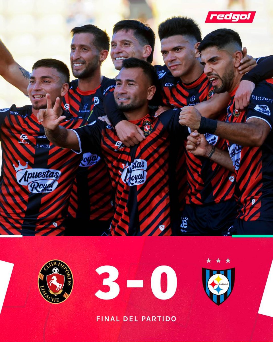 redgol's tweet photo. SALUDEN AL NUEVO PUNTERO 🍅

Deportes Limache nuevamente se hizo fuerte como local y derrotó por 3-0 a Huachipato, gracias a los tantos de Jean Meneses , Yerko González y Vicente Álvarez. Con este resultado, el Tomate Mecánico alcanza el liderato del torneo. https://t.co/UQ6sEdvCTs