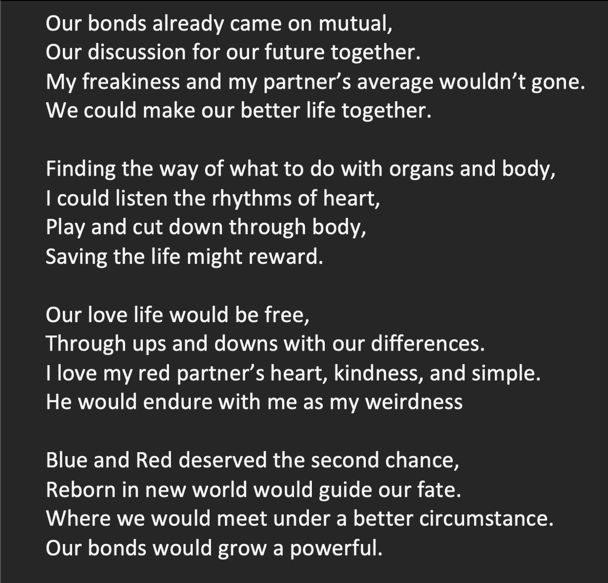 My next late entry for Sumikage Week, Day 5!       

Day Five prompt: Second Chance!

I love the idea of a second chance at reincarnation in a fate and making a better life.  
  
#sumikageweek2026