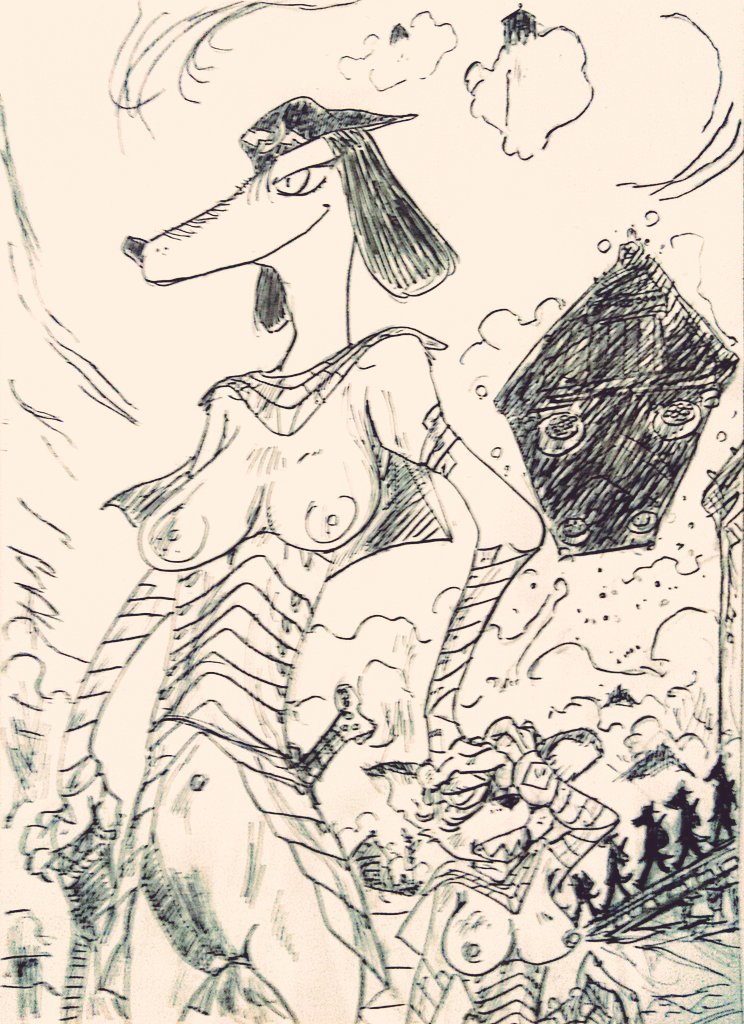 ・・待ったかいがあったね伍長。
・・痛。
・・そう、痛撃を与えるのよ豚どもに。
・・痛い。
・・その通り。すでに情報部によって大ブタの本拠はほぼ特定されてる。
・・痛、イタイ。
・・そう、最後の痛み。アタシらマーカー部隊がそれを与えるのよ。
・・アタマイタイ。手エどけて下さい少尉どの。