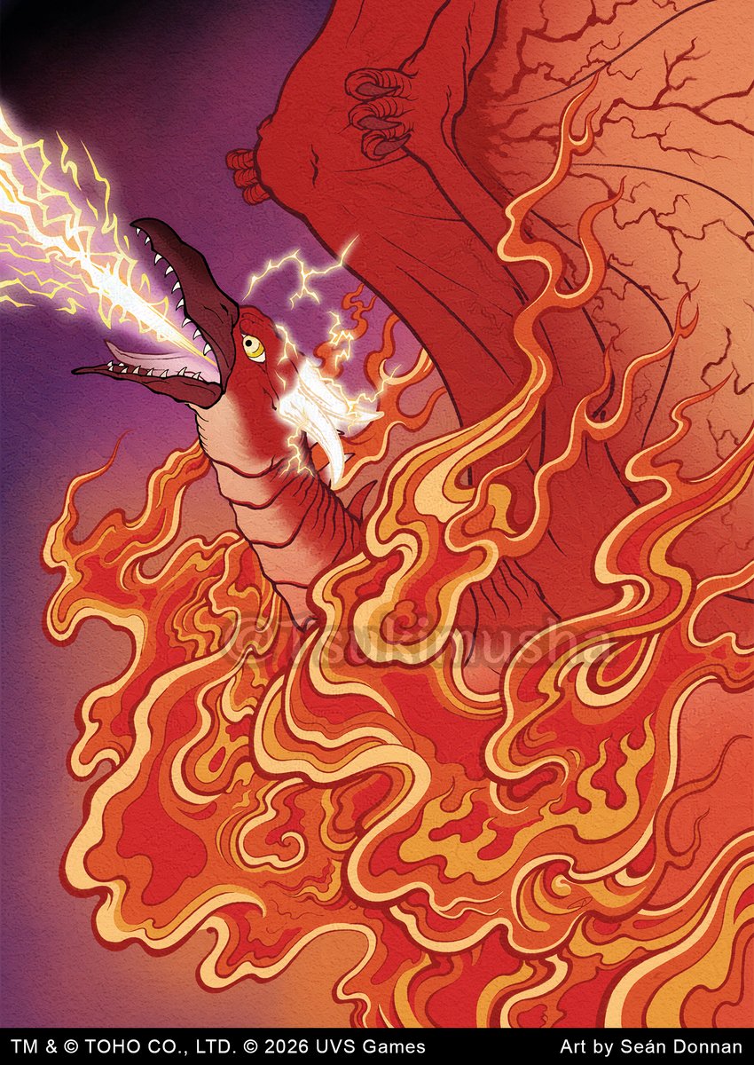 🐦‍🔥 Fire Rodan

This was one of my favorite cards to draw in the new set cuz I just enjoy drawing Japanese flames and special effects so much 😆

<a href="/UniVersusCCG/">UniVersus CCG</a> 
<a href="/Godzilla_Toho/">GODZILLA.OFFICIAL</a>