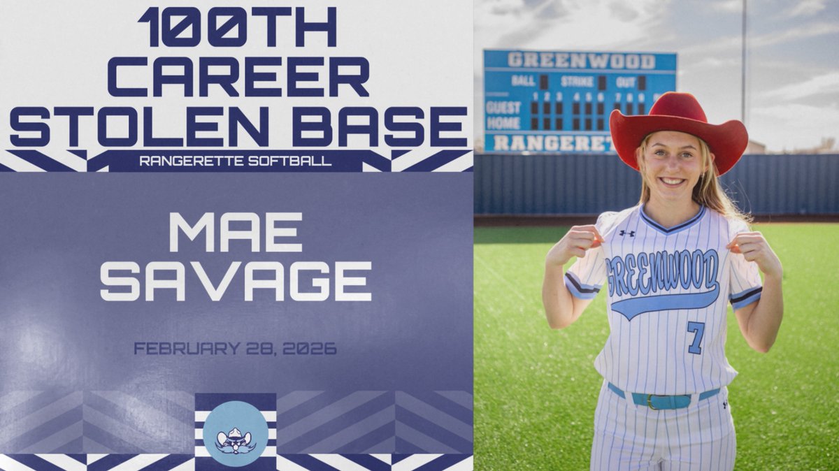 Junior Mae Savage has officially reached 100 career stolen bases. This is her third major milestone of the season, following her 100th hit and 100th run. Congratulations, Mae.