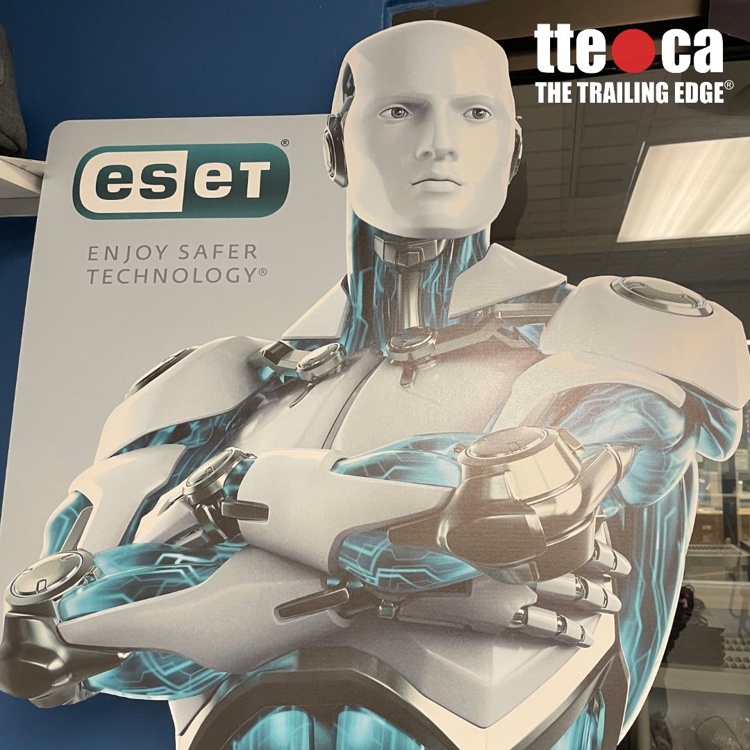 tte_ca's tweet photo. Need to update your computer security? Come see us at 2720 Queensview Drive Monday to Friday from 10 am to 6 pm. #TTE #TheTrailingEdge #eset https://t.co/MEf6L7ESgy