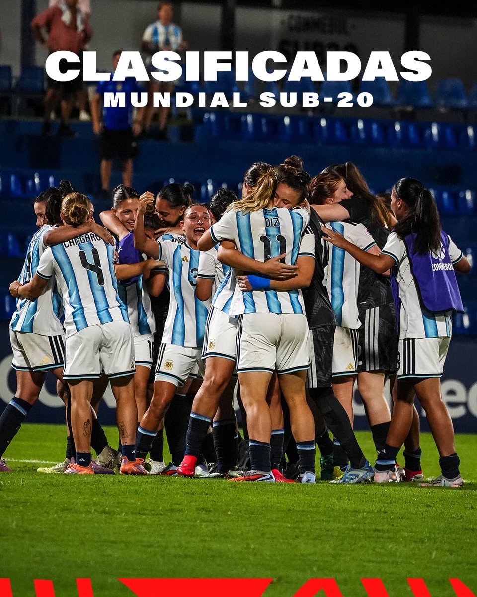 ¡𝘼𝙇 𝙈𝙐𝙉𝘿𝙄𝘼𝘼𝘼𝘼𝘼𝘼𝙇 𝙎𝙐𝘽-𝟮𝟬! 🇦🇷🏆

Con un hat-trick de Mercedes Diz, la Selección Argentina Sub-20 superó a Colombia por 3-0 y se clasificó al Mundial de la categoría. Felicitaciones a nuestras convocadas: Francisca Altgelt, Carolina Ceniza, Juana Cángaro, Agustina