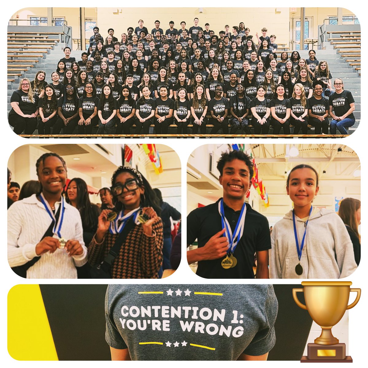 Burdis_SMS's tweet image. Double victory today for @SuttonCougars! 1st place @GAHRRB's regional bowl (and moving on to State on 3/21) PLUS a 1st place win at today's debate, Coach Byous and I got the Coaches Award, and 20 🏅 earned! #proudcoaches @FPB_SuttonPA @APSMediaServ @apsupdate @MerriweatherEDU