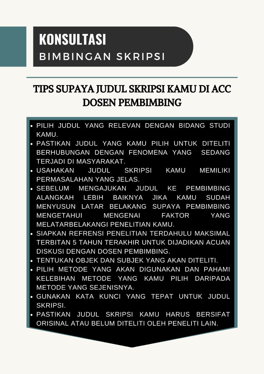Jasa konsultasi dan bimbingan skripsi tweet media