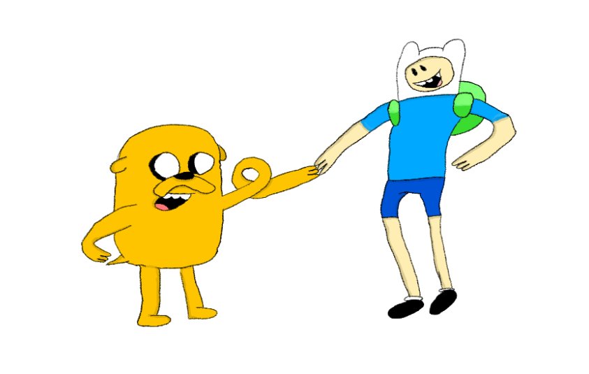 Finn and Jake #jakethedog #finnthehuman #adventuretime #digitalart