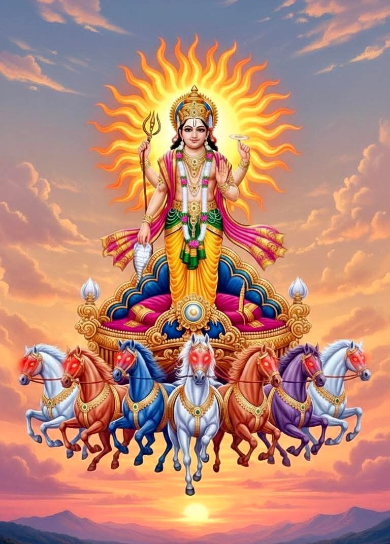 सूर्य देव जी को प्रणाम जो जीवन में प्रकाश और ऊर्जा का संचार करते हैं।
उनकी दिव्य किरणें हर अंधकार को दूर करें।
स्वास्थ्य, तेज और आत्मविश्वास का आशीर्वाद प्रदान करें।
हर नया दिन नई आशा और सकारात्मकता लेकर आए।
ॐ सूर्य नारायण नमः