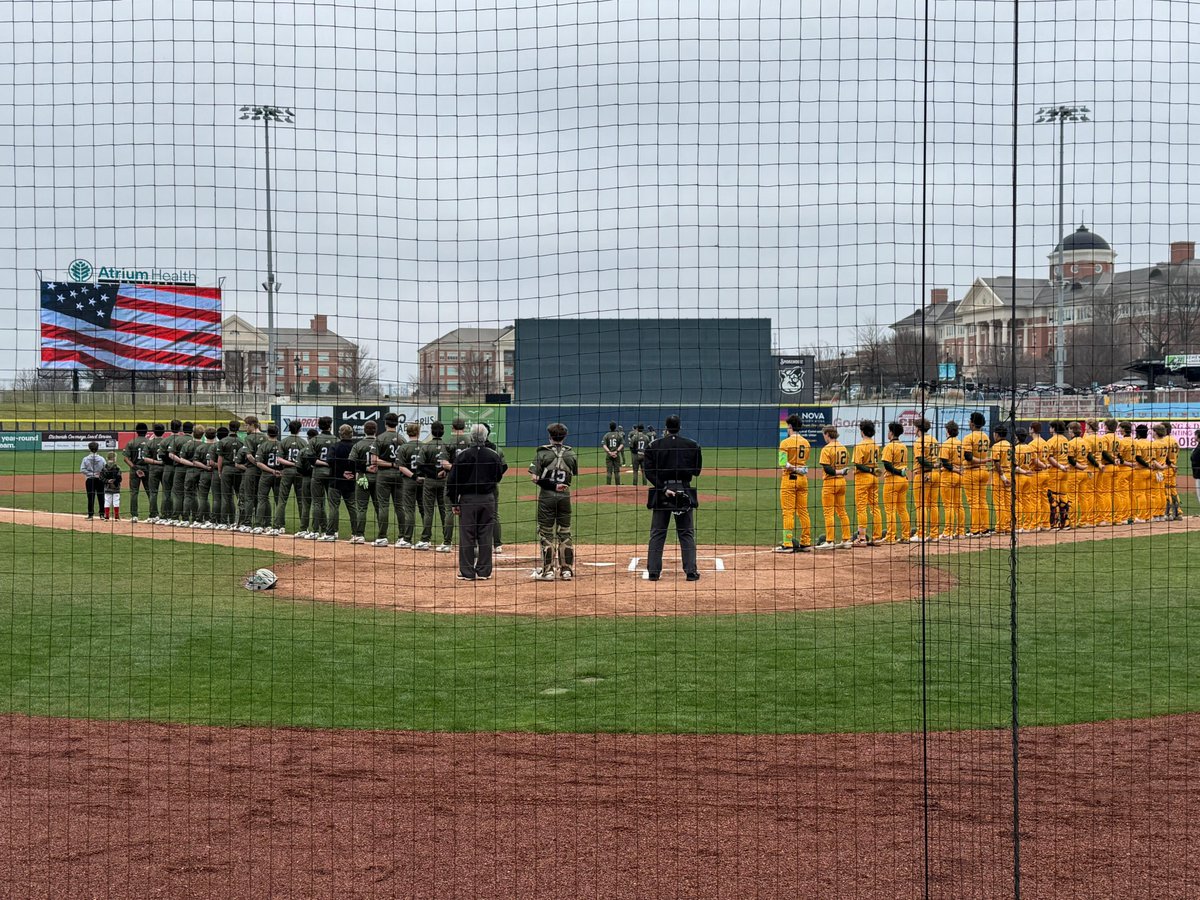 PrepBaseballNC's tweet photo. Game 1 final from Kannapolis:
@sthmeckbaseball - 1
#24 @ReaganRaider - 2
Game two features #15 West Forsyth and Myers Park
@WFTitanBaseball | @MPHSBaseball_NC | #CountyClash https://t.co/onu7hZEpzk