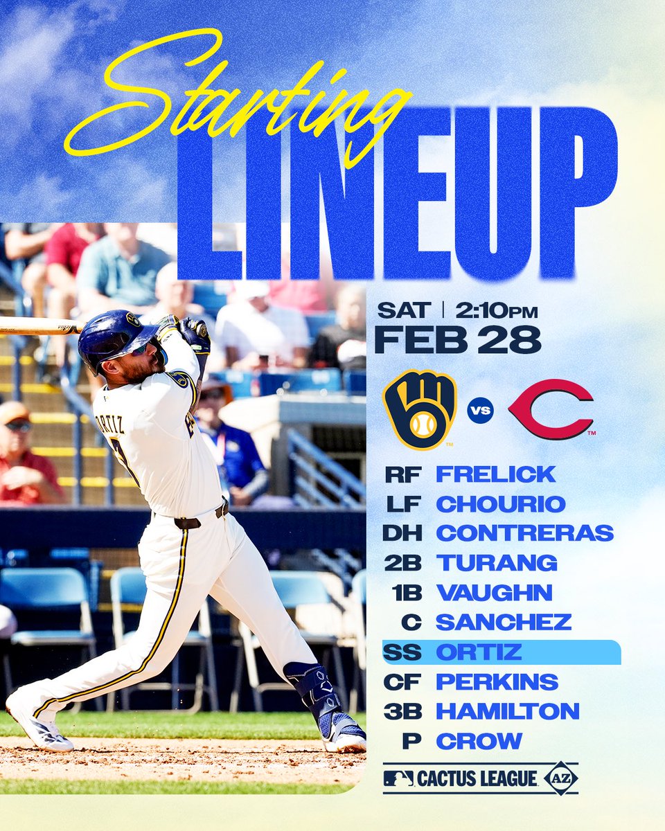 Brewers's tweet photo. Raise your hand if you like 🆓 Brewers Spring Training games on 📺 

Watch here: https://t.co/eycfmE2vgm

#ThisIsMyCrew https://t.co/e2t1RIyyMn