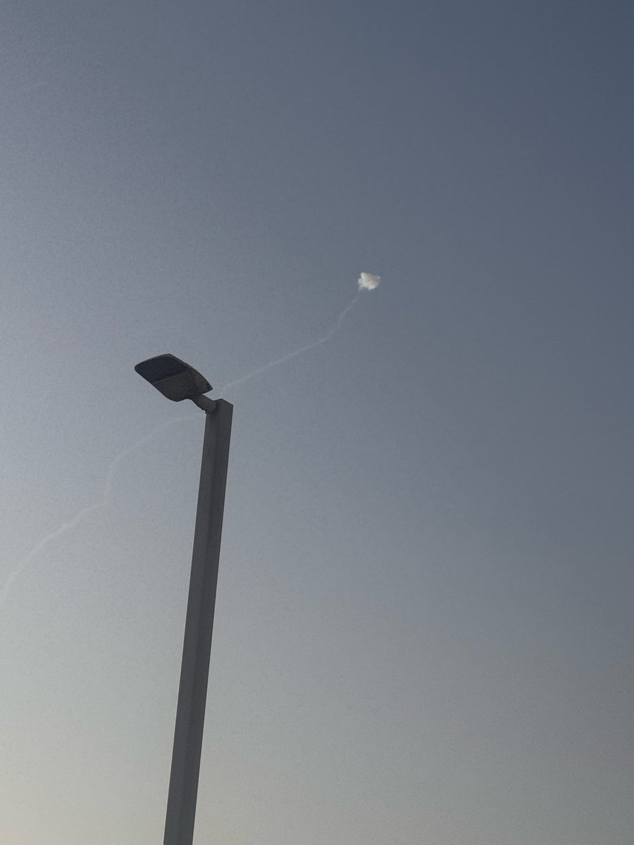 rschotman's tweet photo. @simonateba I took shelter for debris of Patriot missiles exploding above my head at Abu Dhabi today. What peace? https://t.co/Qi07Nb6NWr