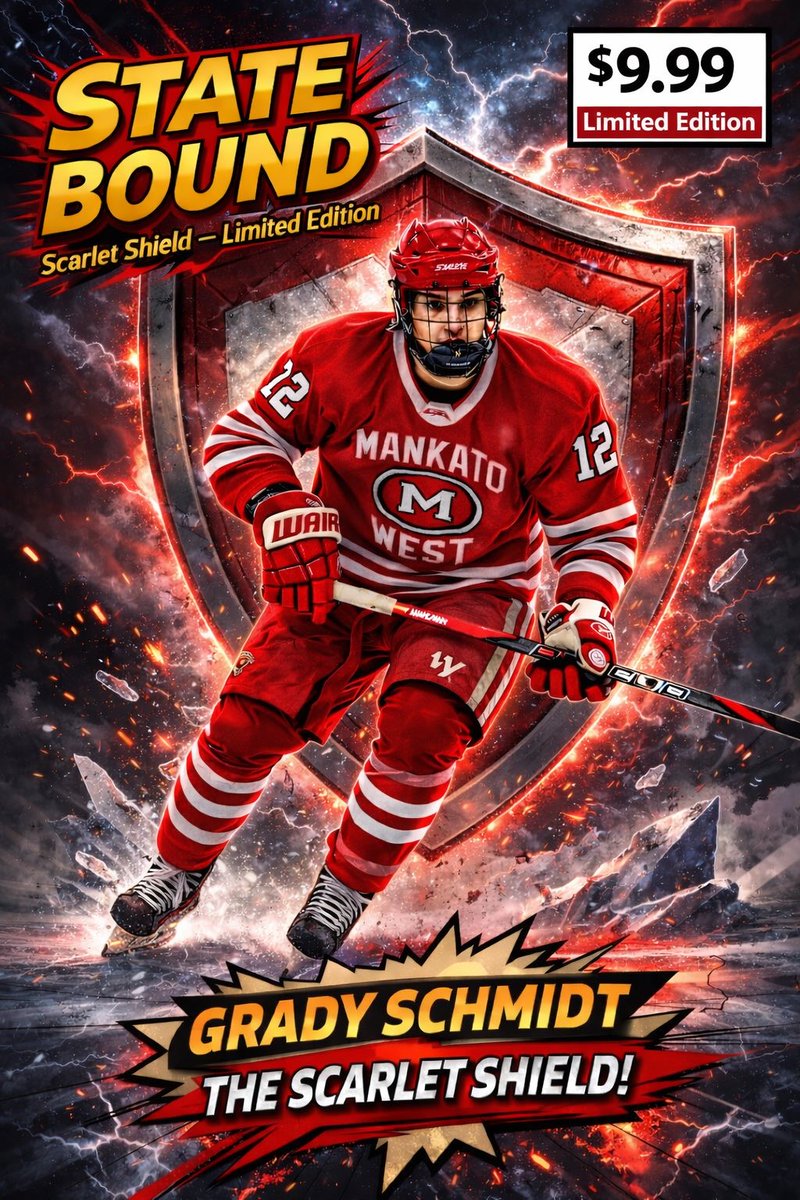 MNHockeyLife's tweet photo. Tourney Mode 
Grady Schmidt 🛡️ 
Defenseman | Mankato West https://t.co/pDS1HJ1O7C