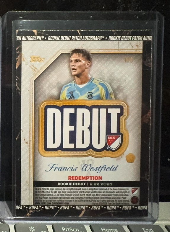 getwaxcomp's tweet photo. Francis Westfield of the Philadelphia Union Rookie Debut Patch surfaced on FB. 17 of 157
https://t.co/TLlGDCCQFN

#mlsdebutpatch #topps #soccercards #toppssoccer #thehobby https://t.co/CeJ6NBPFQT
