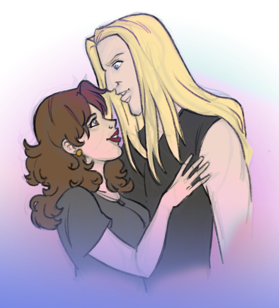 dethkomic's tweet image. Go read @Red_Rose_232 's fics! Here's some surprise art of Anna and Skwis, this morning :3 #mtl #dethklok