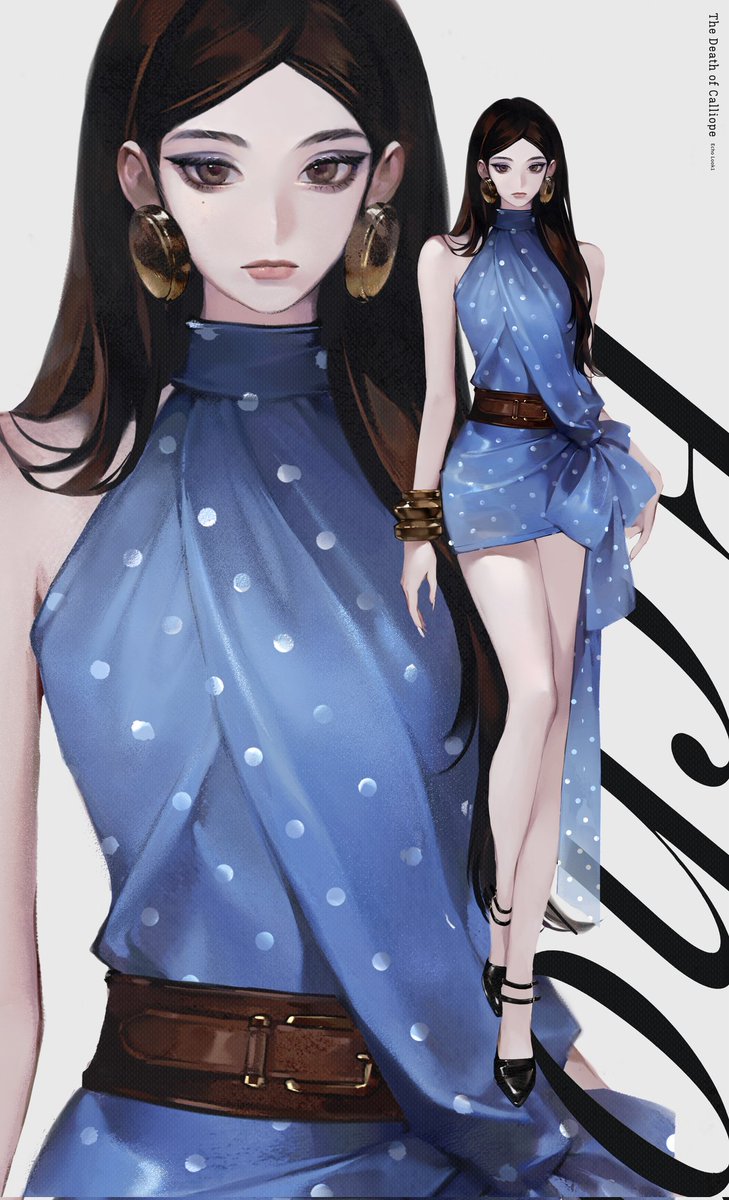 mossmini07's tweet photo. The Death of Calliope｜Echo look1
- #OC
- #CharacterDesign
- #Illustration
-#fashiondesign 
-#lookbook https://t.co/jxrmM4Dmq7