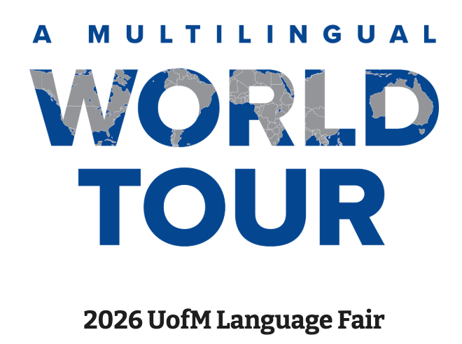UofMLangFair's tweet photo. The Pakistani Song Performance is taking place at 1pm in the River Room (300). Our World Tour takes us to Pakistan in this musical guest presentation! Enjoy a violin performance of a Pakistani instrumental piece and learn about traditional Pakistani attire. #langfair2026 https://t.co/O0l7kMcyD9